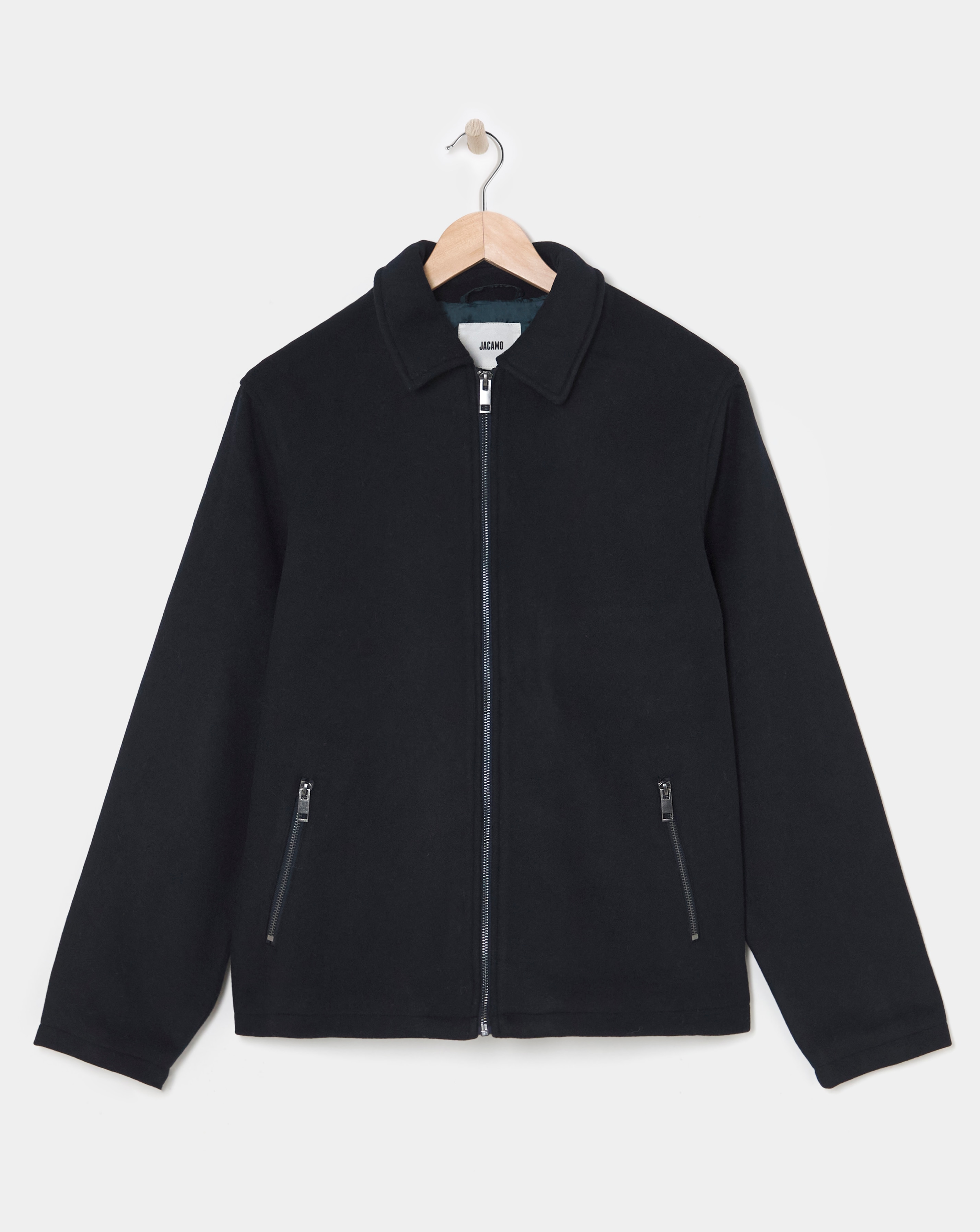 Wool Collar Zip Up Jacket