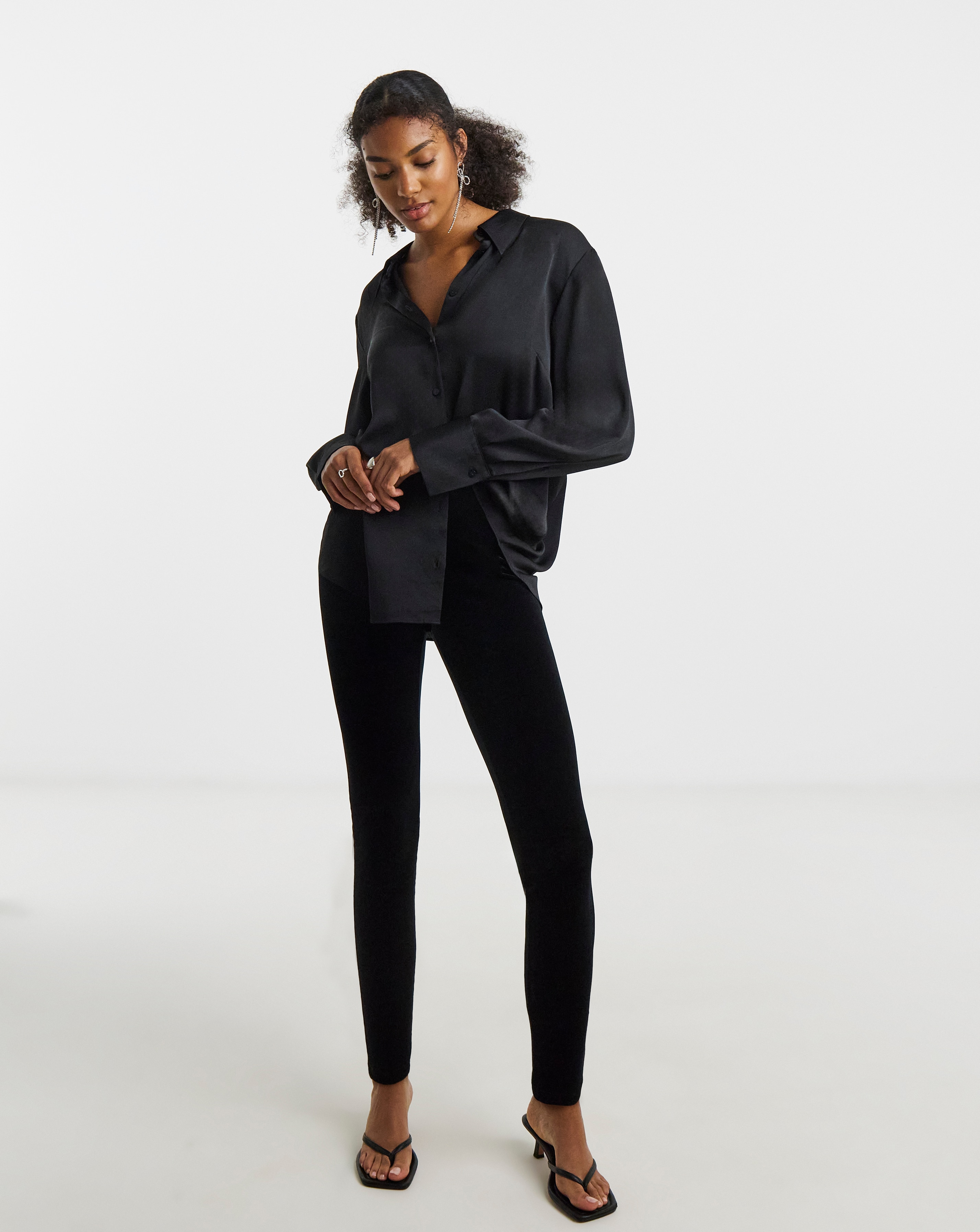 New In - High Waist Velour Leggings