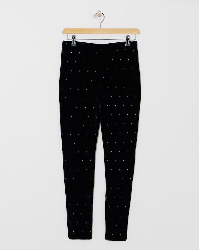 Glitter Velour Leggings