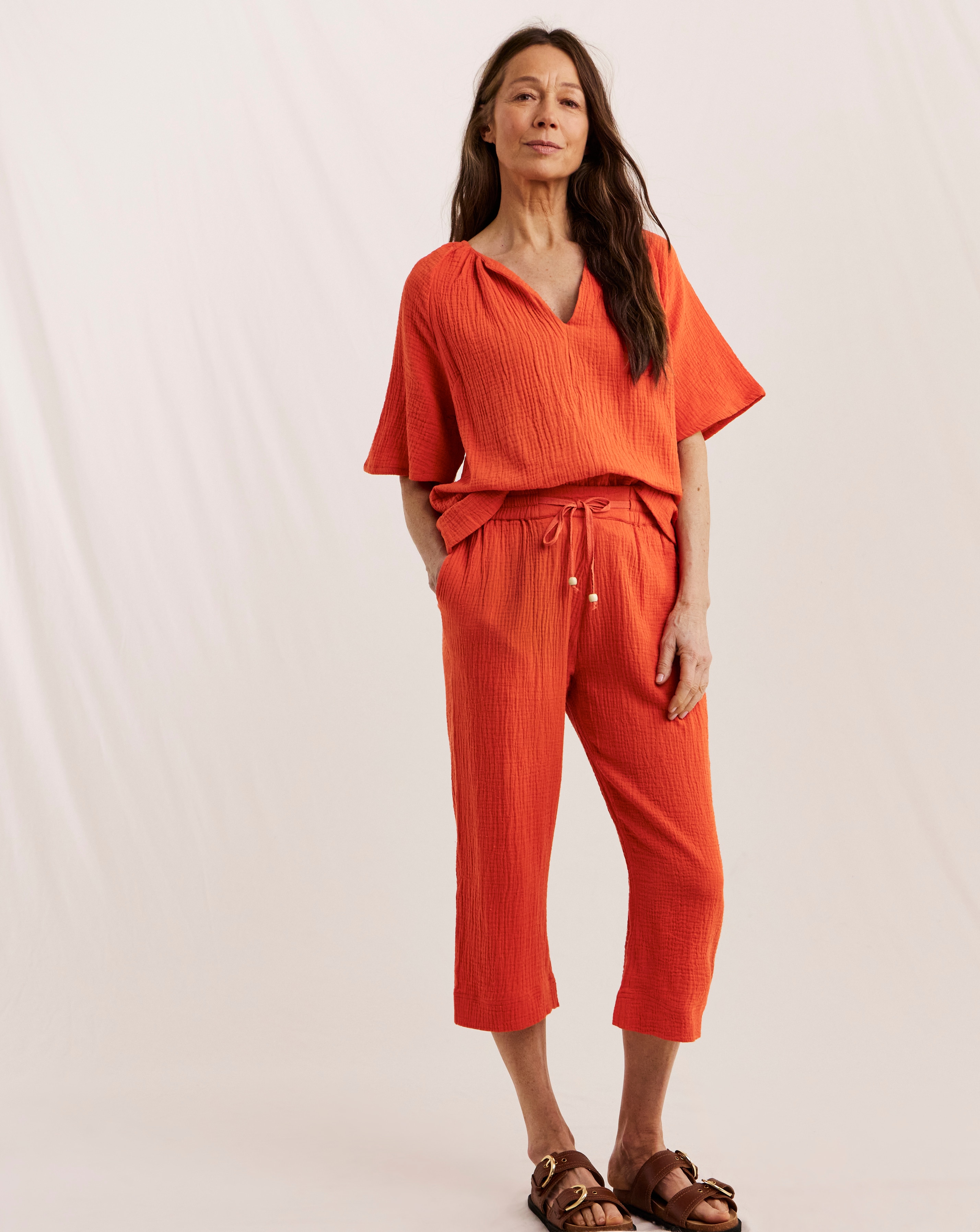 New In - Julipa Double Cloth Crop Trousers