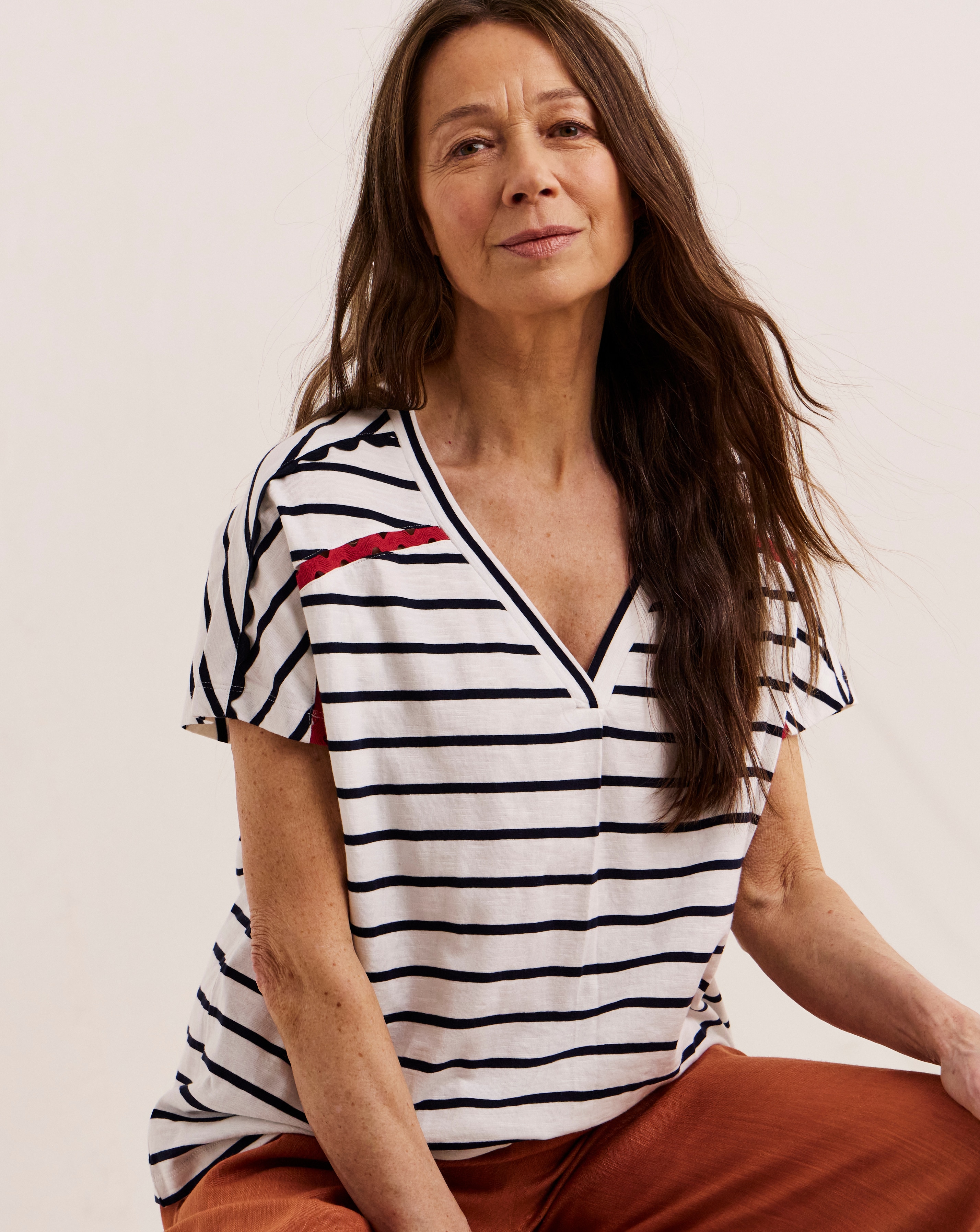 New In - Julipa Cotton Trim T-Shirt