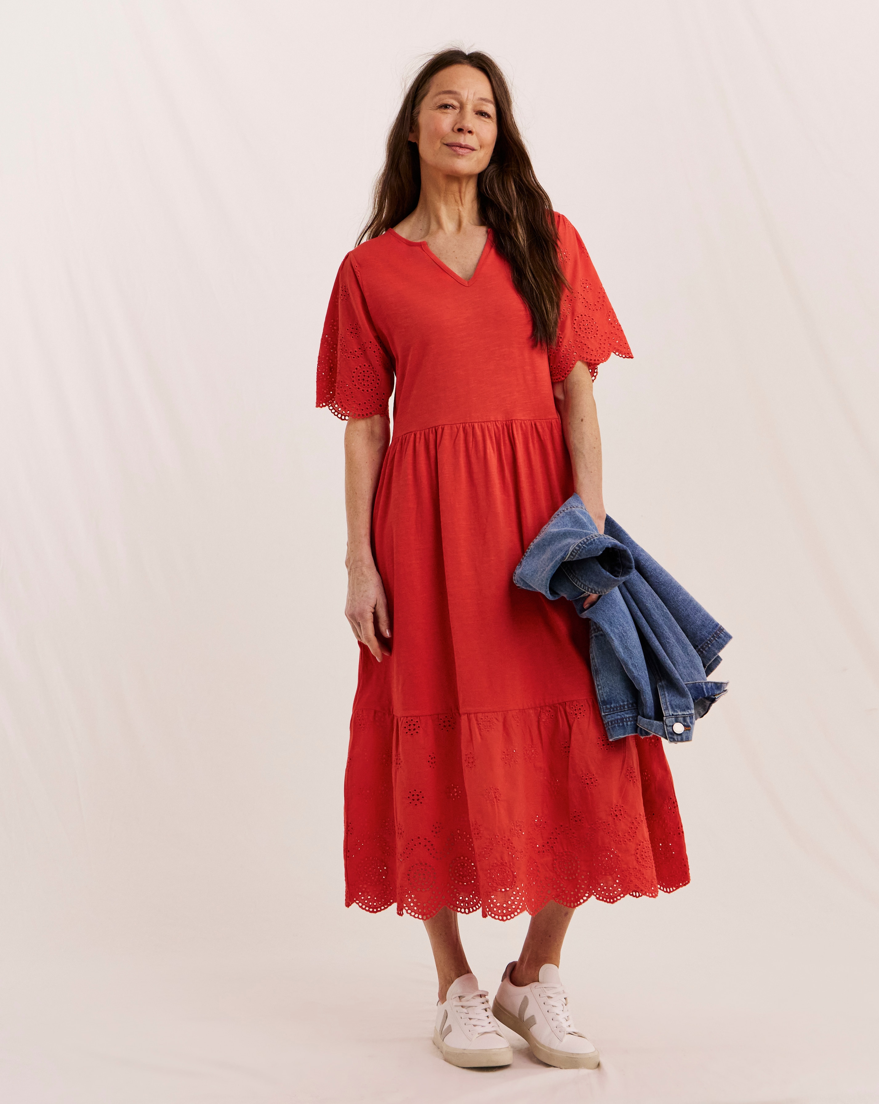 Julipa Petite Broderie Jersey Dress