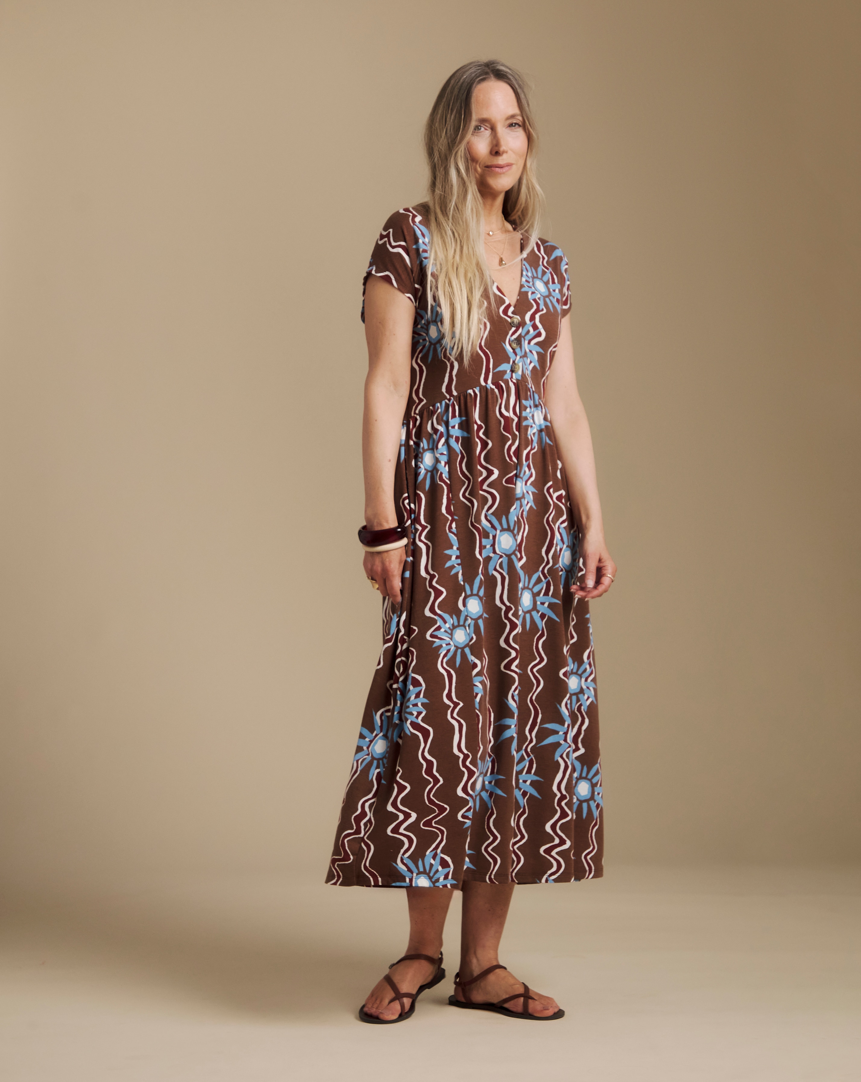 New In - Julipa Printed Jersey Midi Dress