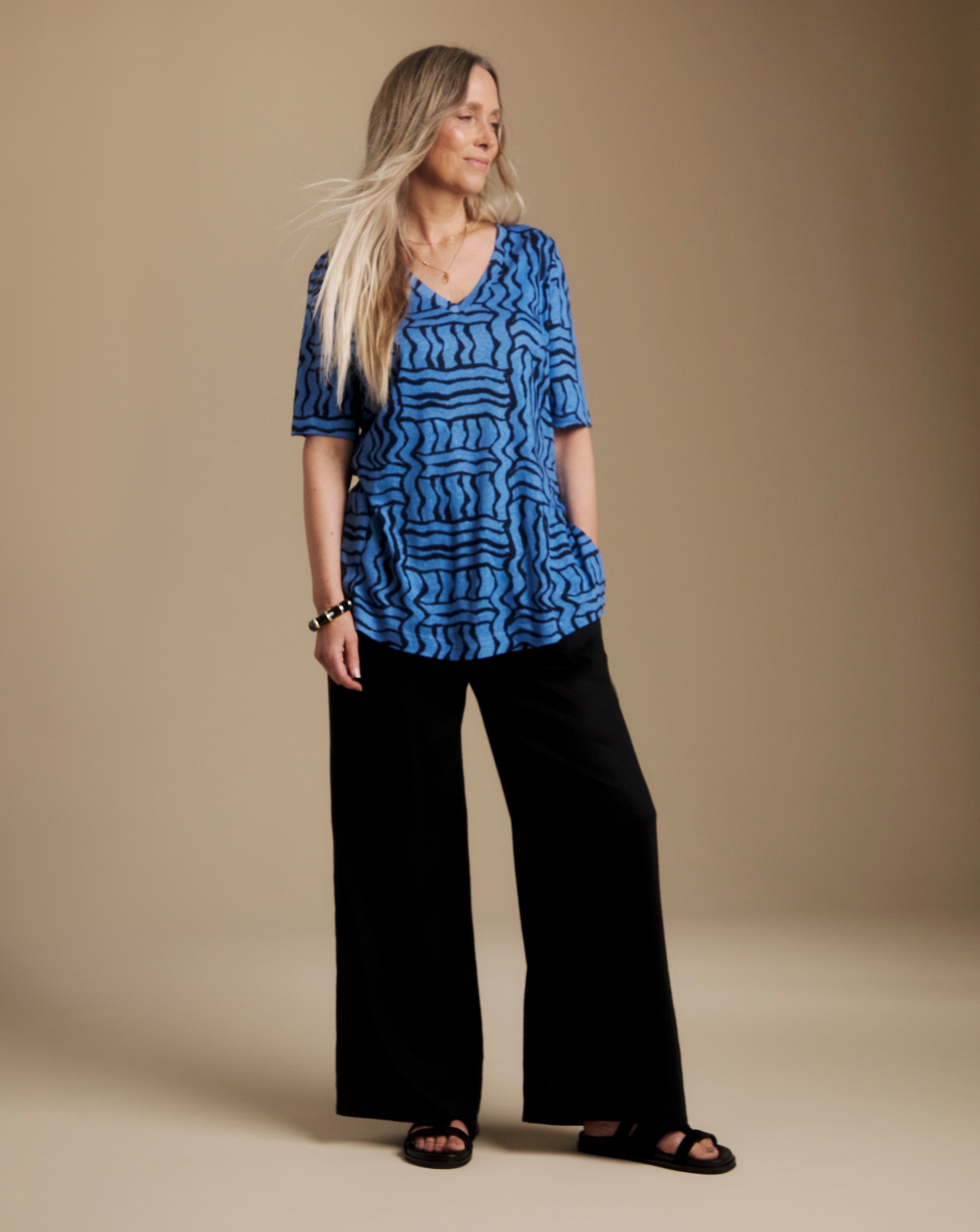 New In - Julipa Linen Jersey Pocket Tunic