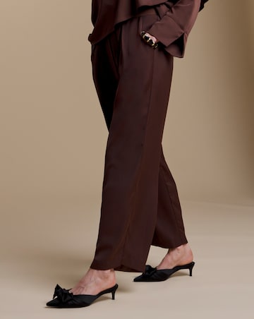 Julipa Petite Satin Straight Leg Trouser