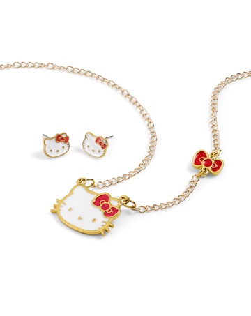 Hello Kitty Earring & Necklace Set
