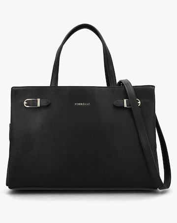 Fiorelli Etta Buckle Black Satchel Bag