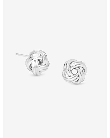 Simply Silver Sterling Silver 925 Polished Knot Stud Earrings