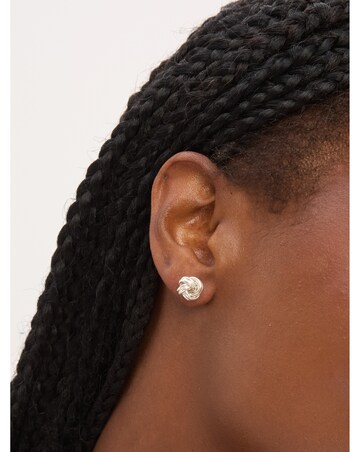 Simply Silver Sterling Silver 925 Polished Knot Stud Earrings