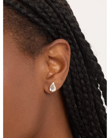 Simply Silver Sterling Silver 925 Polished Nugget Stud Earrings