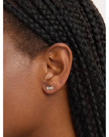 Simply Silver Sterling Silver 925 CZ Infinity Earrings - Gift Cracker