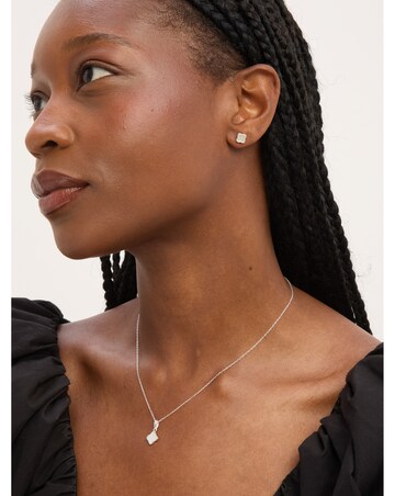 Simply Silver Sterling Silver 925 Mother of Pearl Clover Set - Gift Boxed