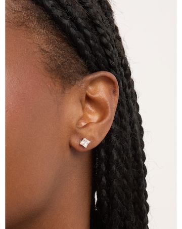 Simply Silver Sterling Silver 925 Cubic Zirconia Cushion Set