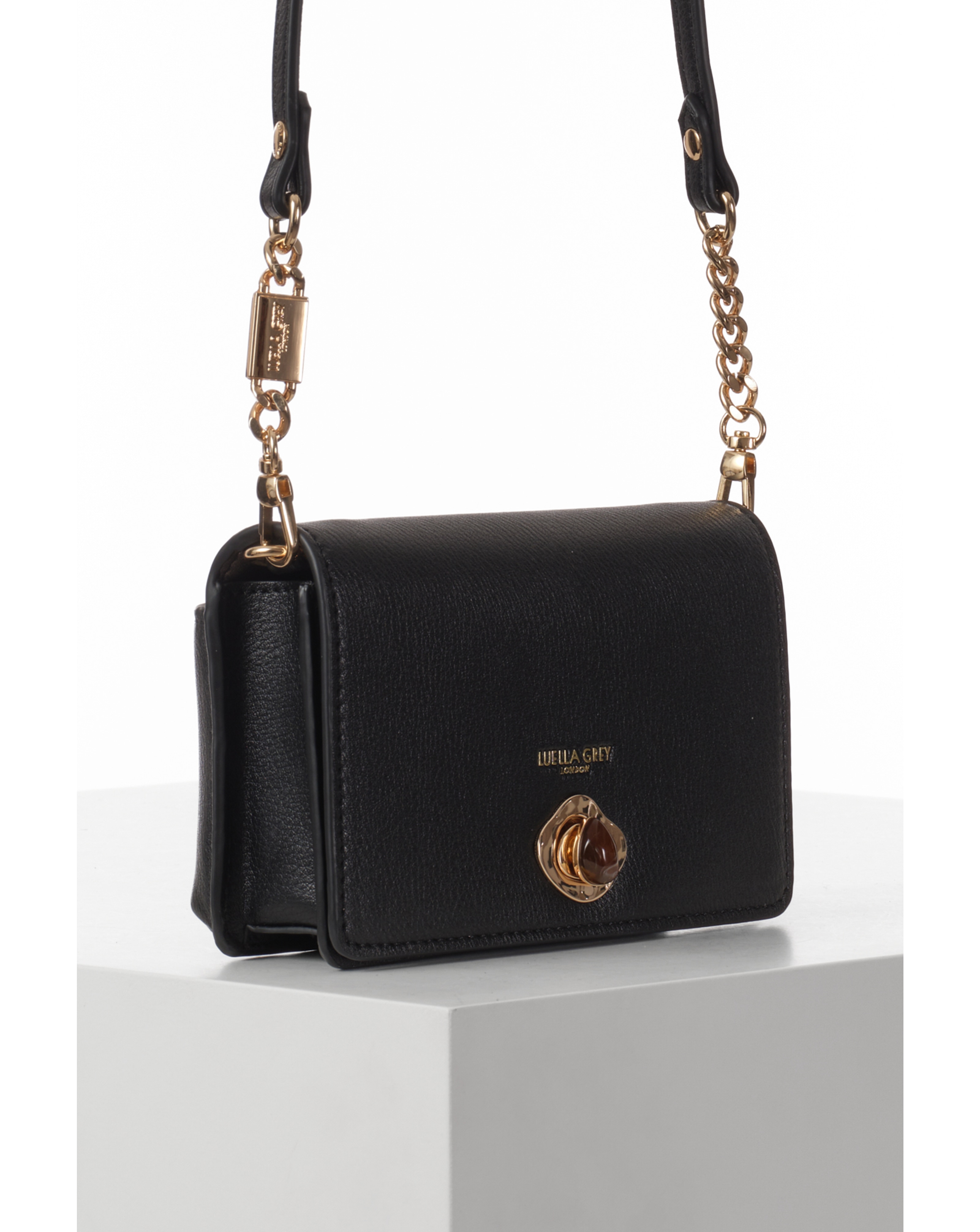 Luella Grey Eloise Black Phone Bag