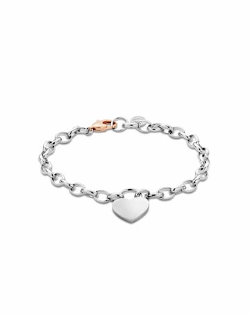 Cariad Sterling Silver Padlock Bracelet
