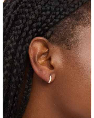 Sterling Silver 925 CZ Opal Hoops