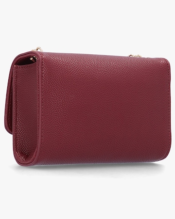 Valentino Bags Divina Bordeaux Pebbled Shoulder Bag