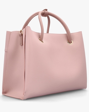 Valentino Bags Alexia Pink Logo Strap Tote Bag