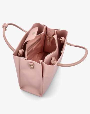 Valentino Bags Alexia Pink Logo Strap Tote Bag