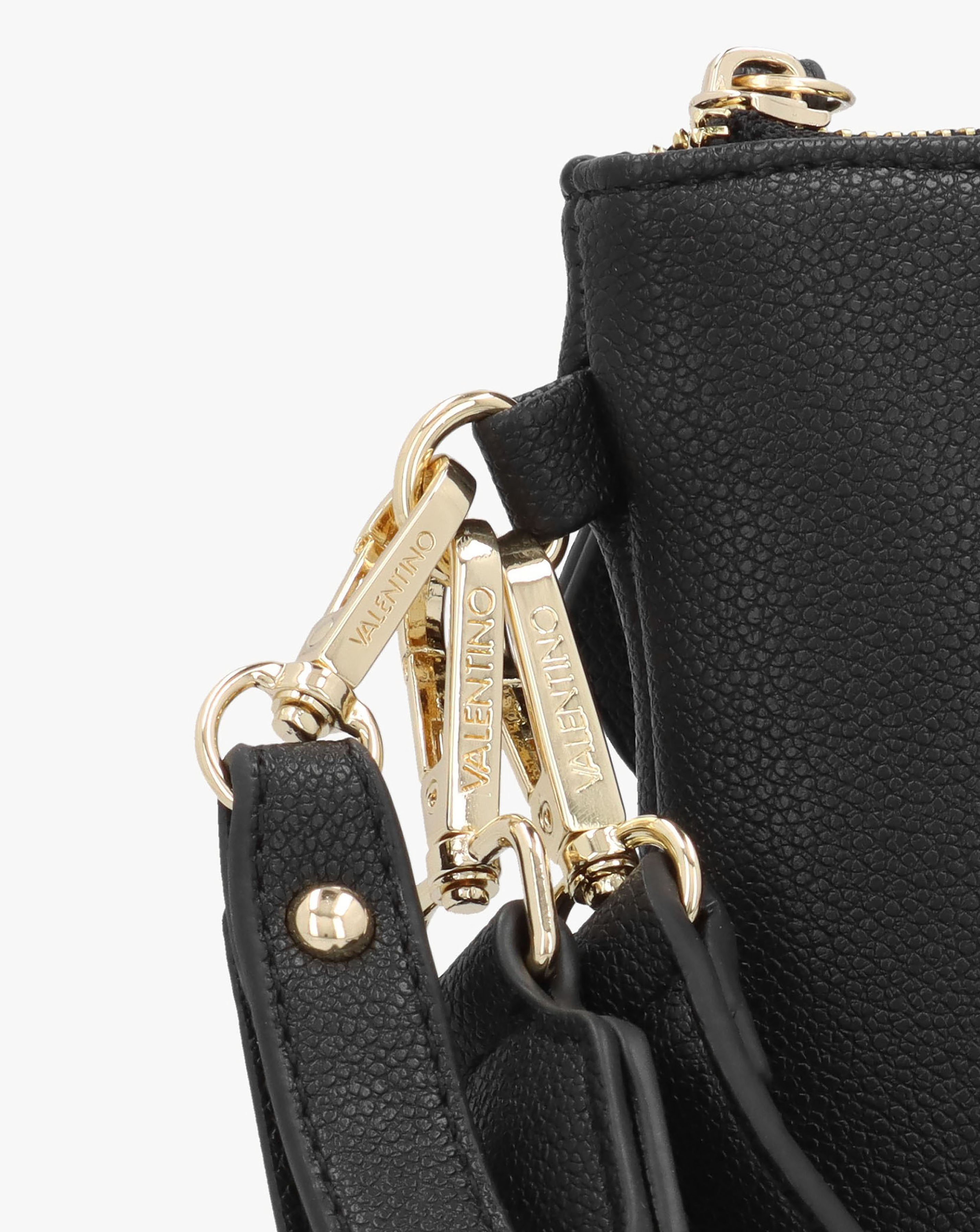 Valentino Bags Foxy Black Debossed Logo Pochette Bag | JD Williams