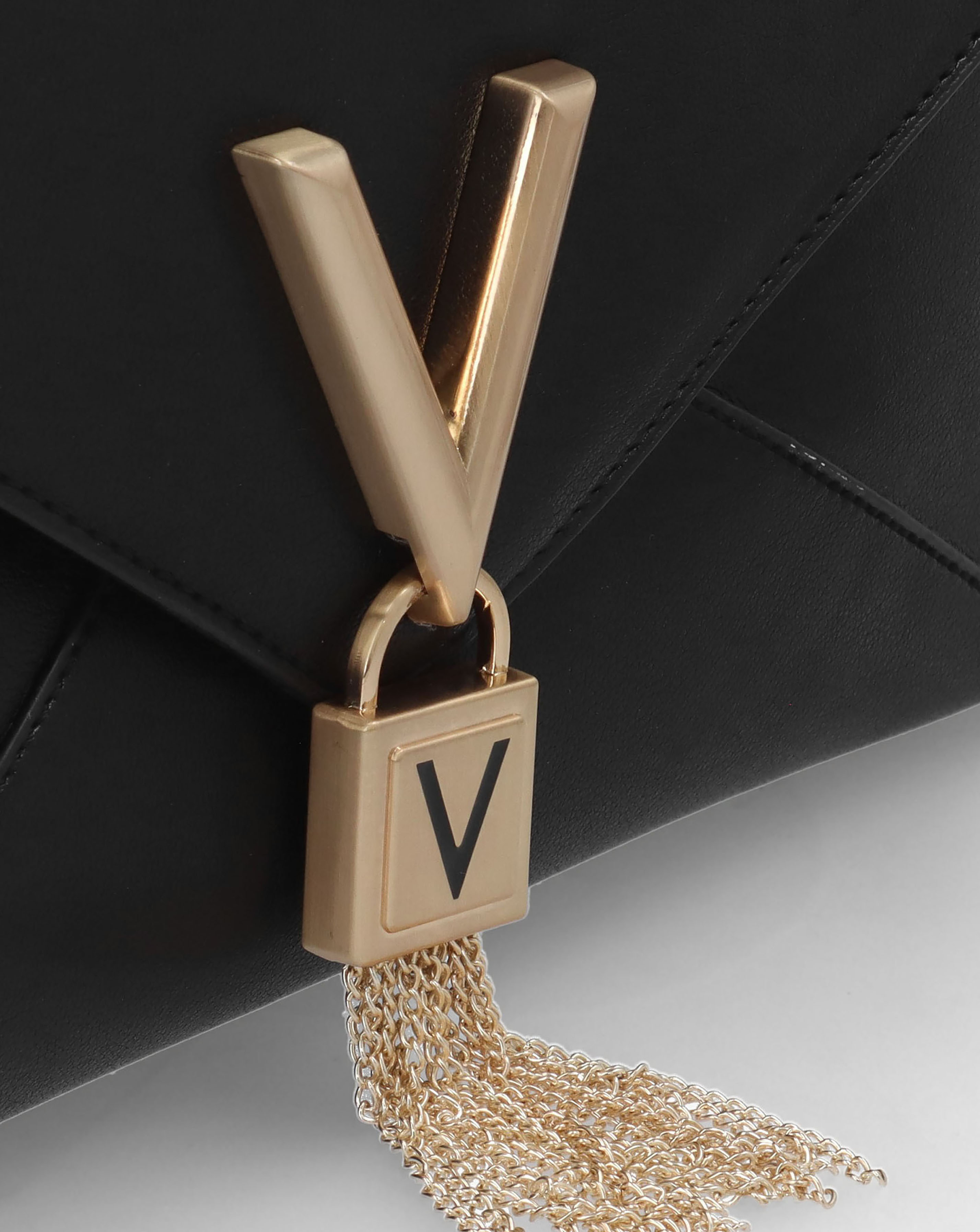 Valentino Bags Stella Black Envelope Pochette Bag | JD Williams