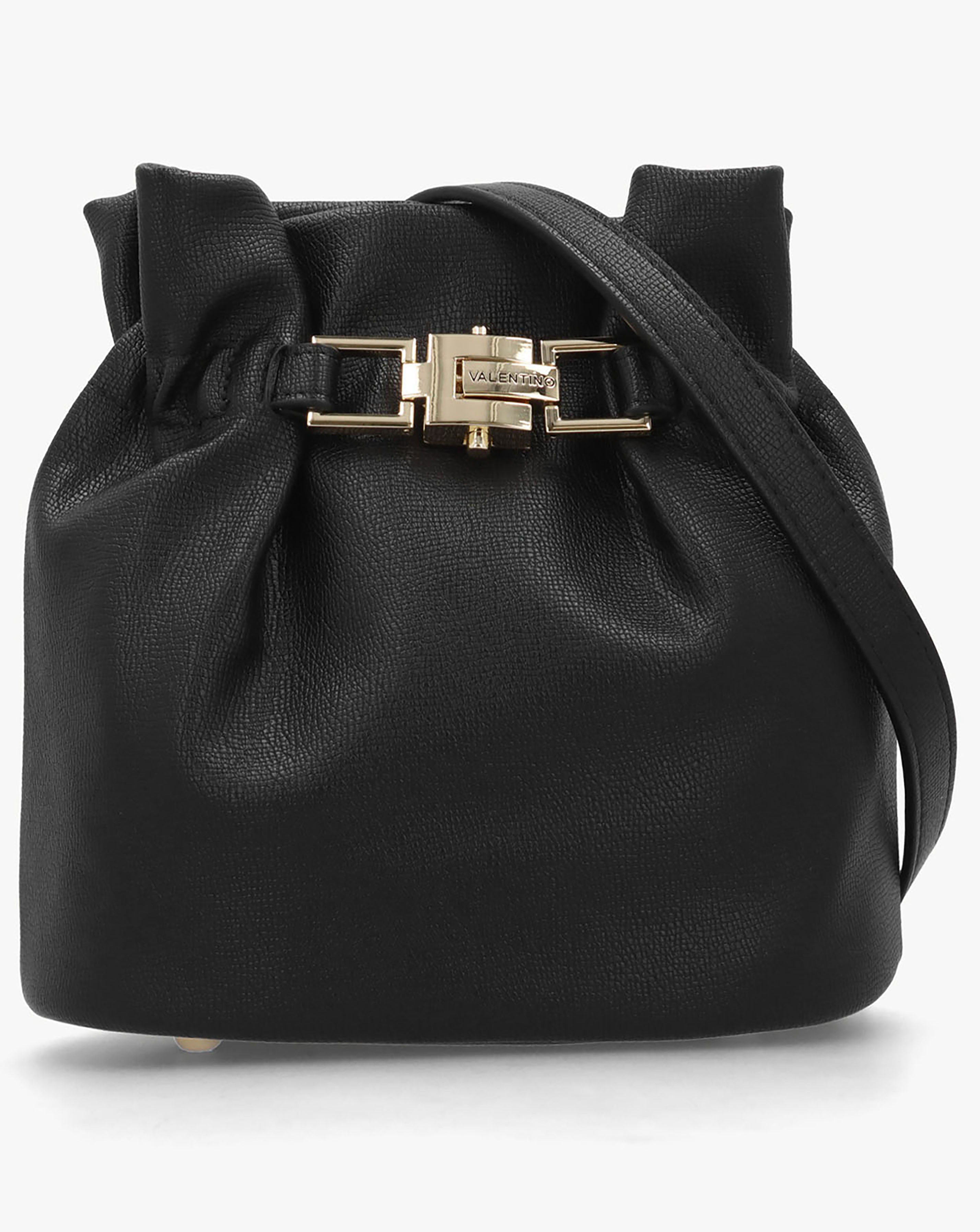 Valentino Bags Fedora Black Bucket Bag