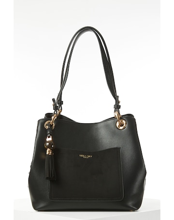 Luella Grey Sienna Black Hobo Tote