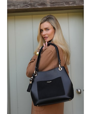Luella Grey Sienna Black Hobo Tote