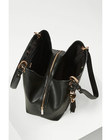 Luella Grey Sienna Black Hobo Tote