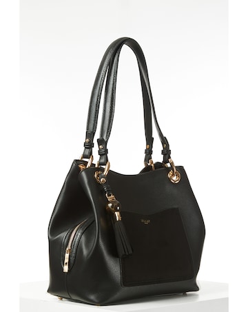 Luella Grey Sienna Black Hobo Tote