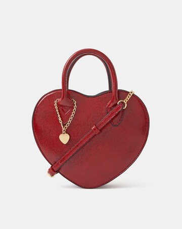 Accessorize Patent Heart Crossbody Handbag