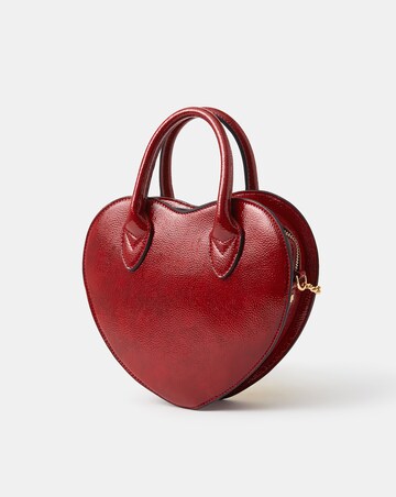 Accessorize Patent Heart Crossbody Handbag