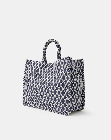 Accessorize Geometric Print Textile Handbag