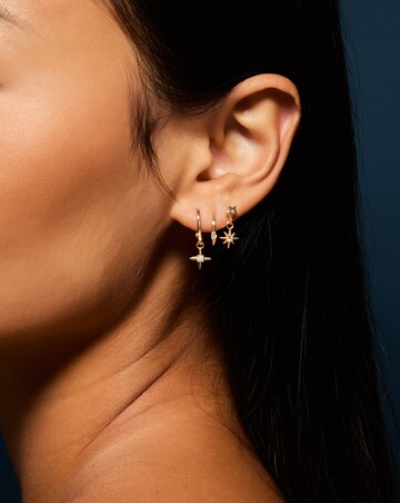 Accessorize 5-Pack 14ct Gold-Plated Earrings