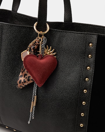 Accessorize Leopard Heart Bag Charm