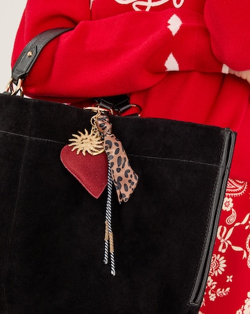 Accessorize Leopard Heart Bag Charm