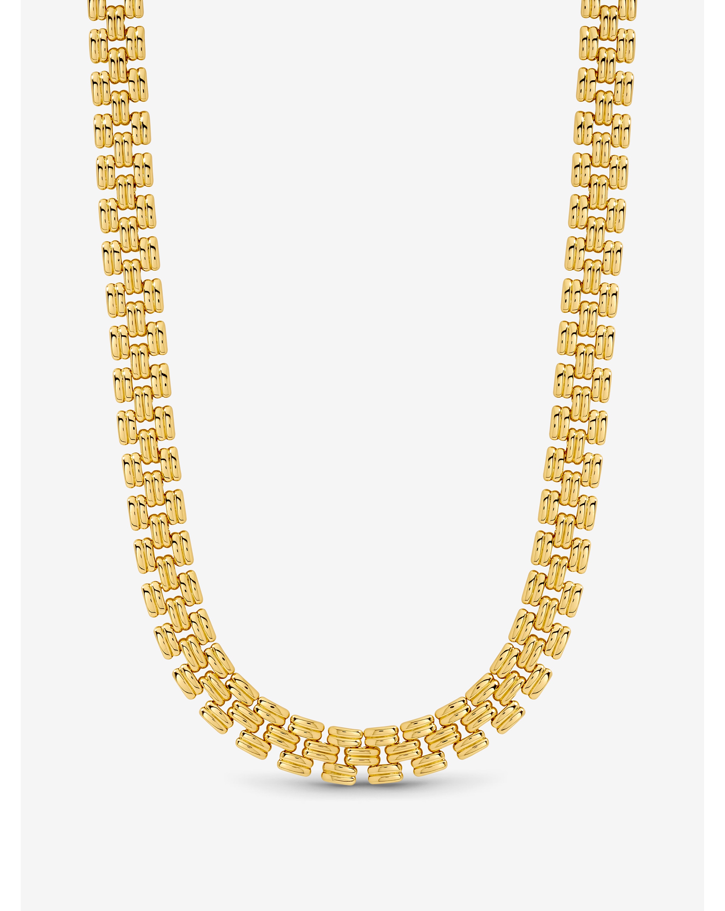 18K Gold Plated Gate Chain Necklace