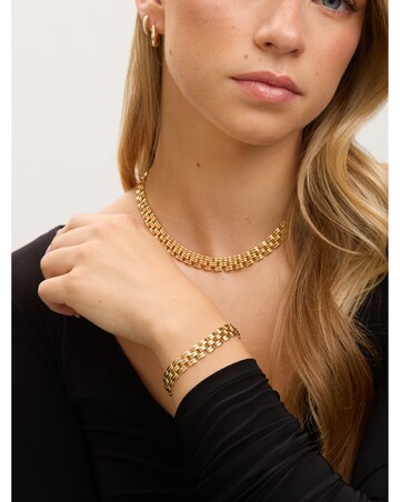 Jon Richard 18K Gold Plated Gate Chain Necklace