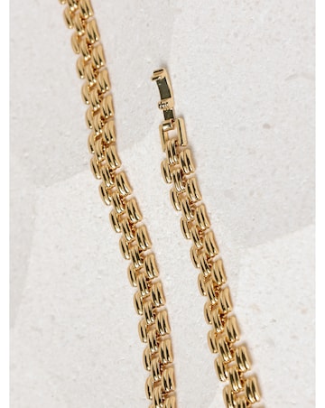 Jon Richard 18K Gold Plated Gate Chain Necklace