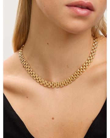 Jon Richard 18K Gold Plated Gate Chain Necklace