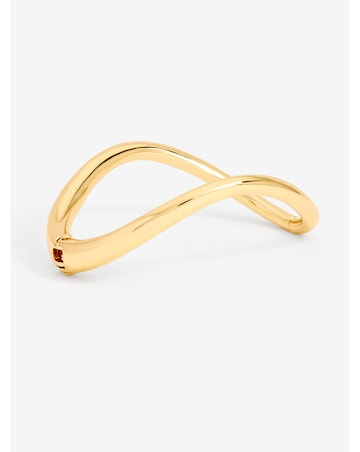 Jon Richard Gold Plated Polished Wave Cuff Bracelet