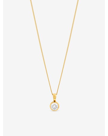 Jon Richard Waterproof Gold Plated Crystal Besel Pendant
