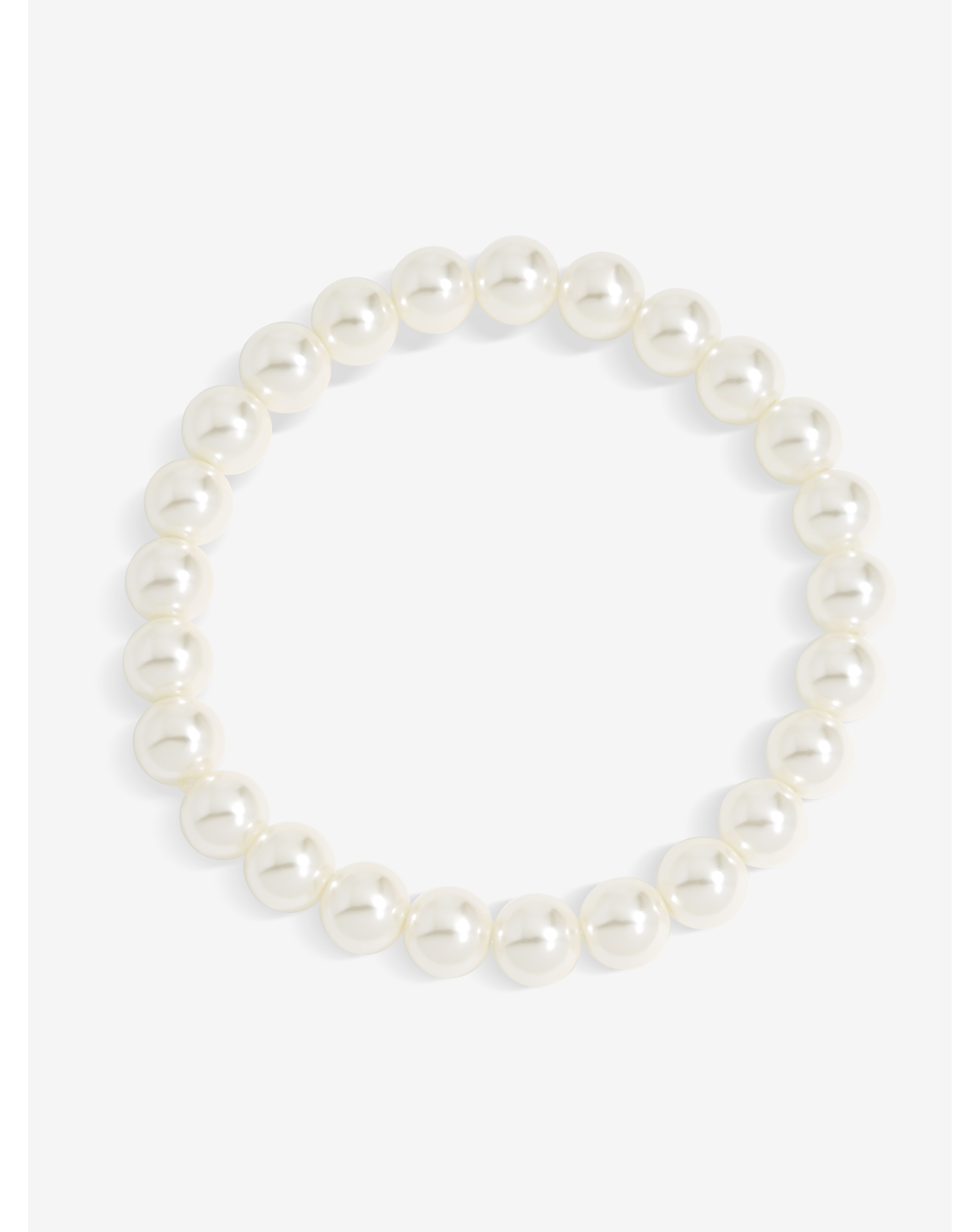 Single Row Pearl Stretch Bracelet