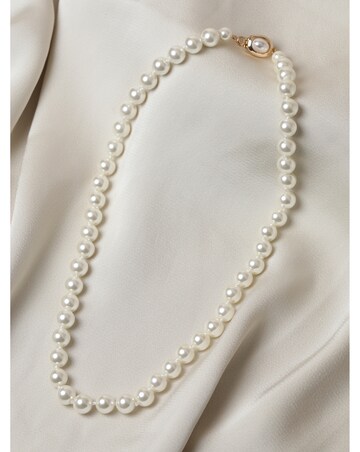 Jon Richard Gold Plated Single Row Pearl Necklace