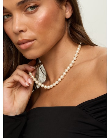 Jon Richard Gold Plated Single Row Pearl Necklace