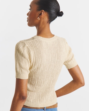 JDY Desha O-Neck Structure Pull Knitted Jumper