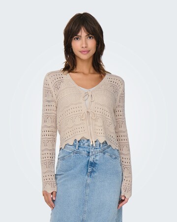 JDY Sun Lay V-Neck Tie Cardigan Knit