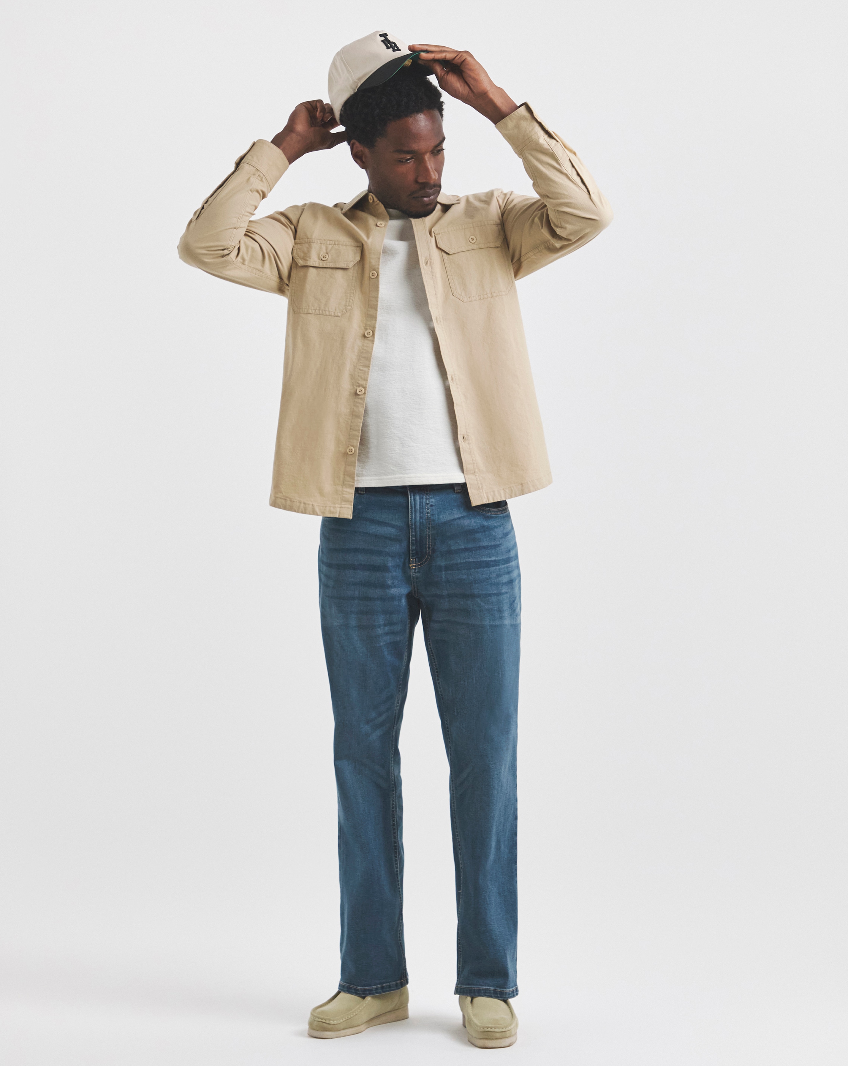 Union Loose Fit Stretch Jeans Mid Wash