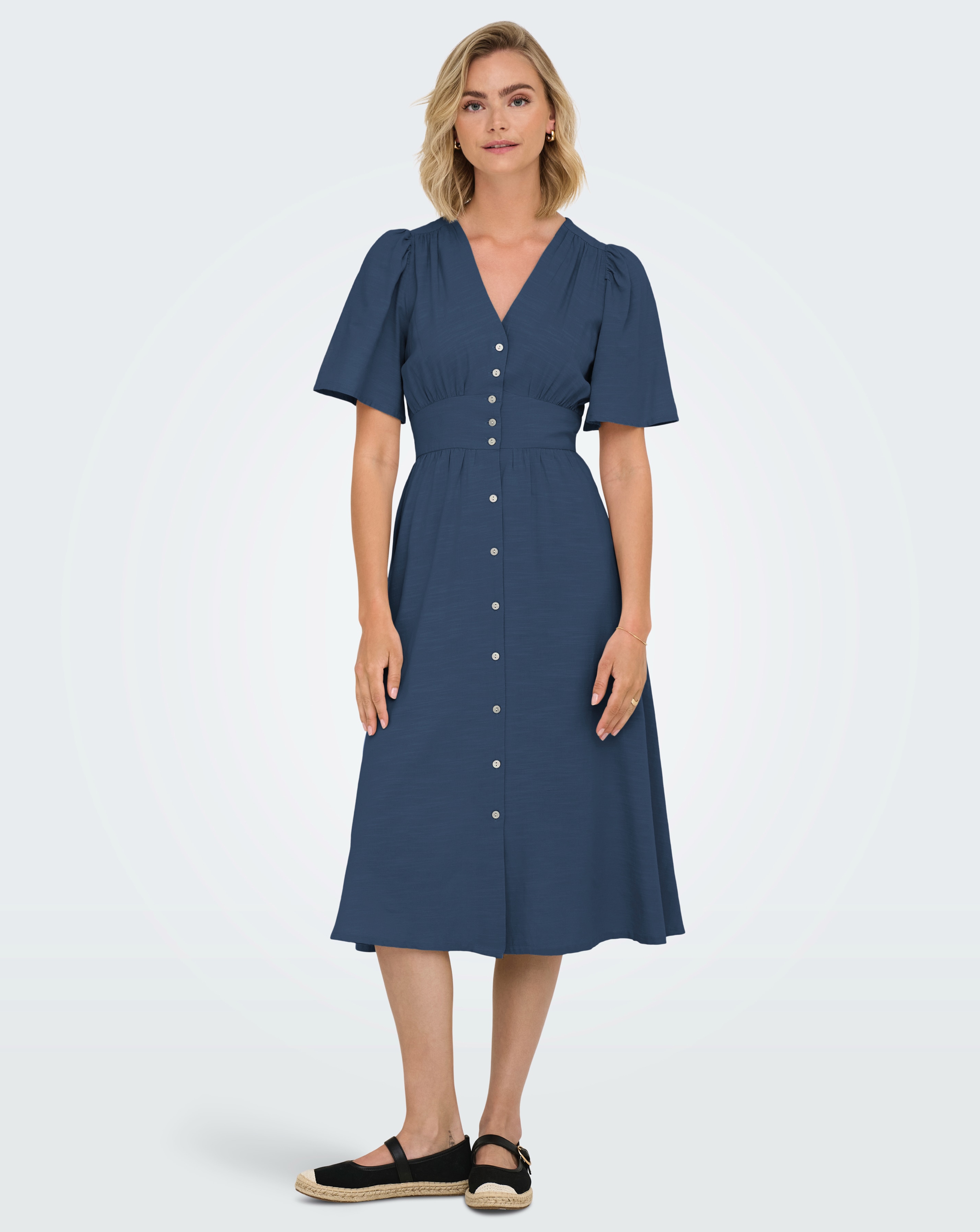 New In - JdY Nora Half Sleeve Woven Midi Dress