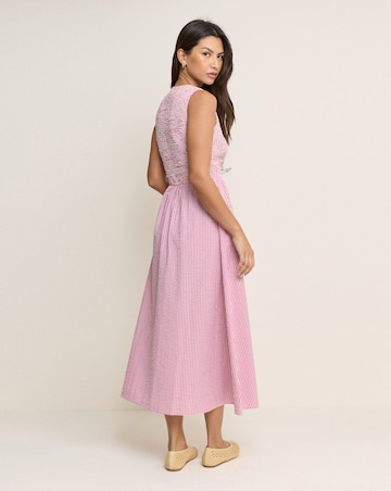 NOBODY'S CHILD SLEEVELESS ELIZA MIDI DRESS
